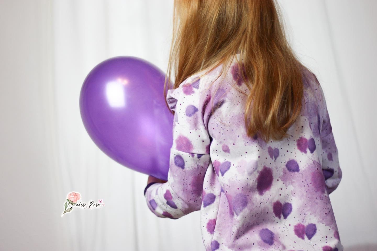 Lila Ballon liebe